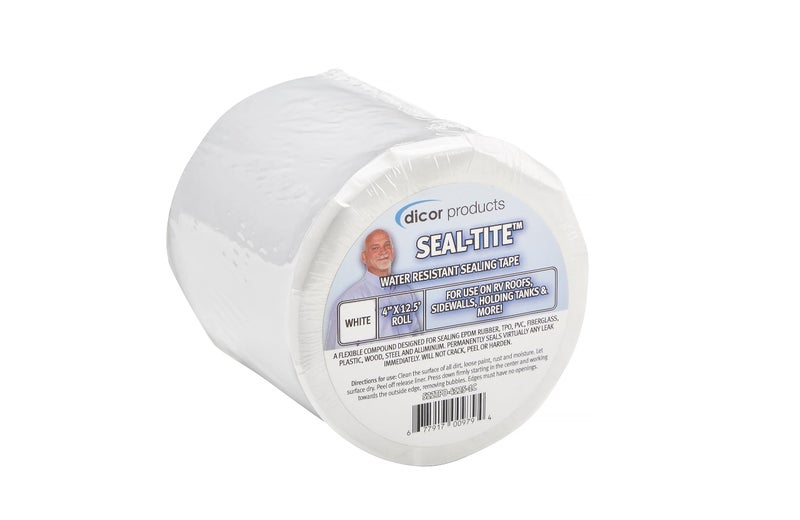 Dicor 522TPO-4125-1C Seal-Tite RV, Trailer, Motorhome Sealing Repair Tape - 4" x 12.5' Roll - White - Image 2